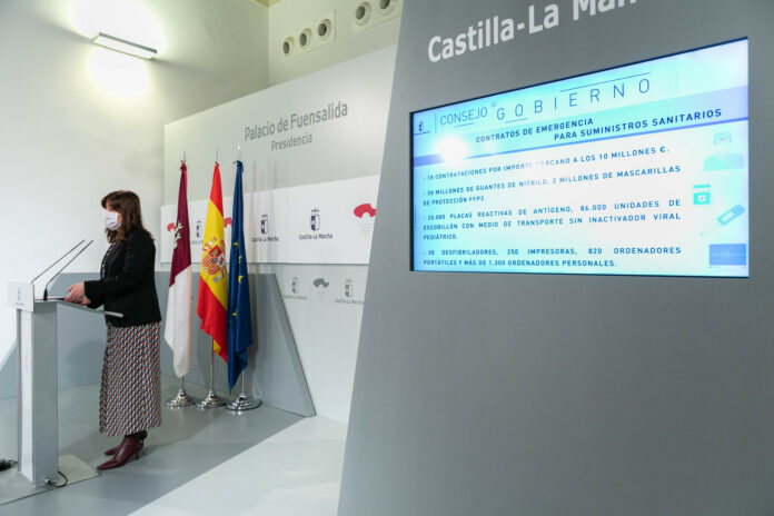 Blanca Fernández en rueda de prensa