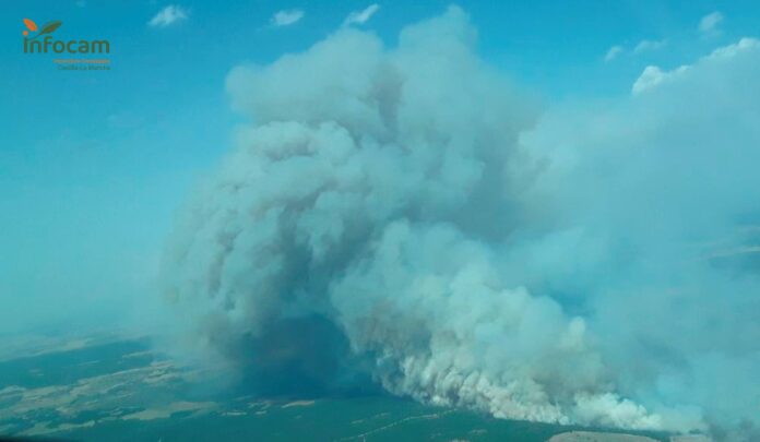 Imagen de archivo del incendio de Valverdejo